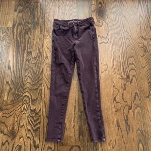 American Eagle Plum Skinny Jeans Size 2